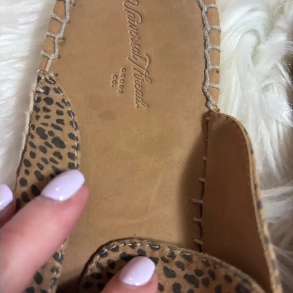 Universal Thread Leopard Print Espadrille Mule in Tan and Black